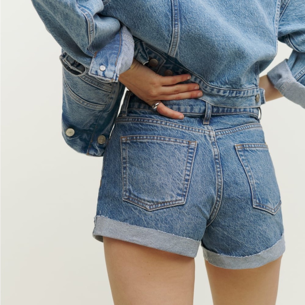 Reformation Charlie Cuffed High Rise Shorts